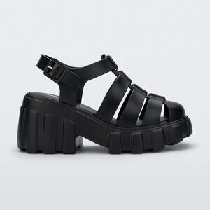 Melissa Chunky Black Sandals